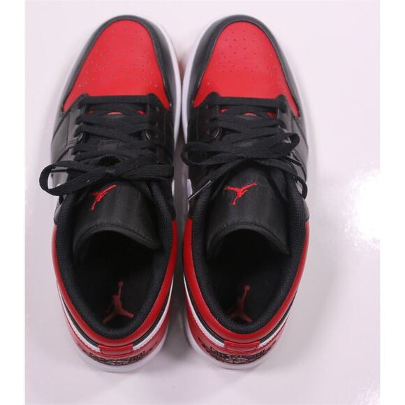 Air Jordan 1 Low Red/Black/White Alternate Bred Toe Worn Once w/ Box Men's US 11 - Picture 6 of 14